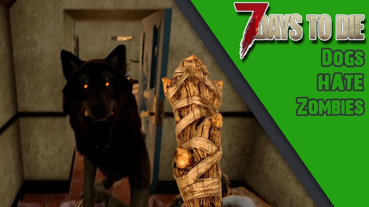 Dogs HATE zombies RUDE ! 7 Days to Die YouTube