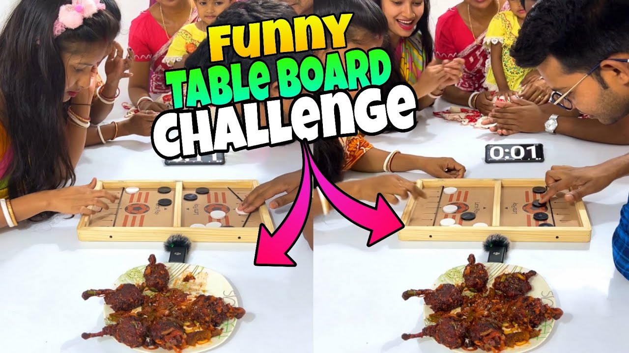 Chicken Drumstick Table Board Challenge with Family