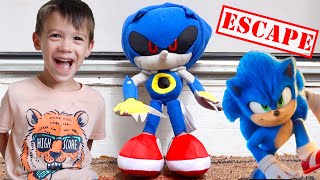 ESCAPE Metal Sonic in Real Life! (He Came to Our House!)