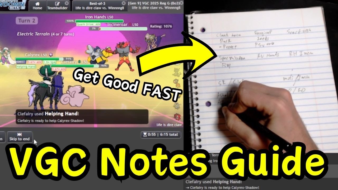 Pokemon VGC Note Taking Guide for Competitive Play! - YouTube