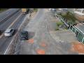 Trecho da Marginal da BR-470 precisa de manutenção