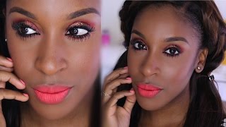 Spring Tangerine Orange Makeup Look | Jackie Aina