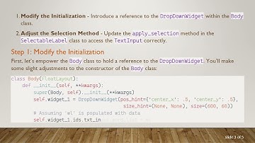 How to Display Selected Item from RecycleView to a TextInput in Kivy