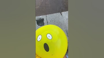 Experiment: Will a water balloon explode if it rolls down from a tall building?#ballon#shorts#