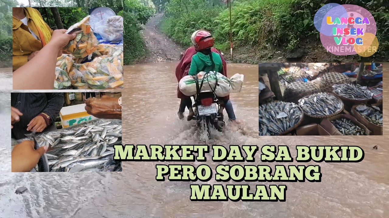 IPAPASYAL KO KAYO SA AMING MARKET DITO SA BUKID KAHIT SOBRANG MAULAN
