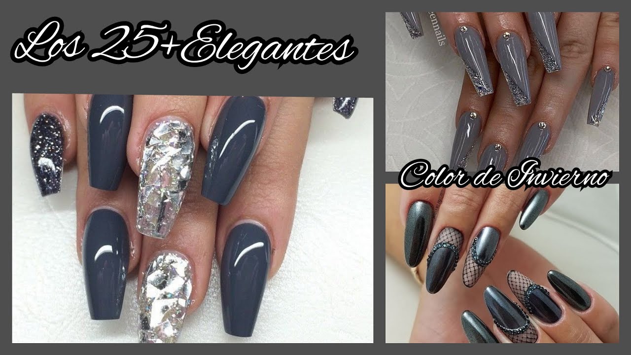 Gelly  Uñas color gris  elegantes  Ideas para tu  Facebook