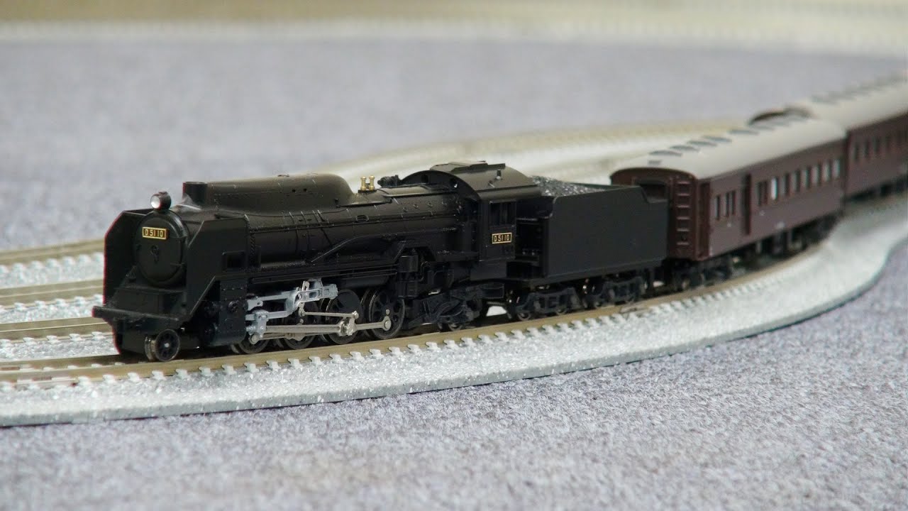鉄道模型 D51形蒸気機関車「なめくじ」 - YouTube
