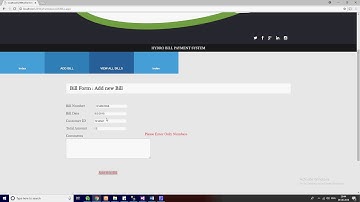 HYDRO BILL PAYMENT MANAGEMENT SOFTWARE - DOTNET ASSIGNMENT(ASP.NET)
