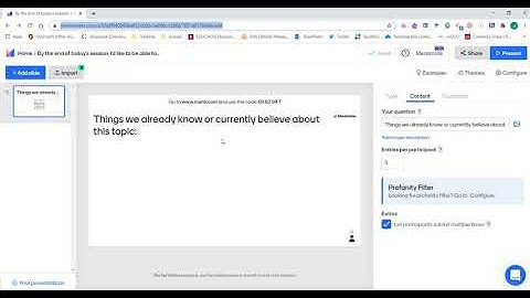 How to add a Live Mentimeter Question to a PowerPoint Presentation