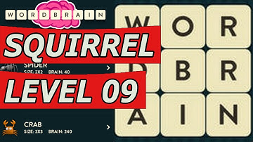 Wordbrain Squirrel Level 9 Answers (Android/IOS)