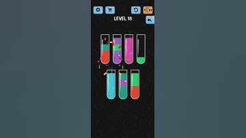 Water Color Sort Level 18 Walkthrough Solution iOS/Android