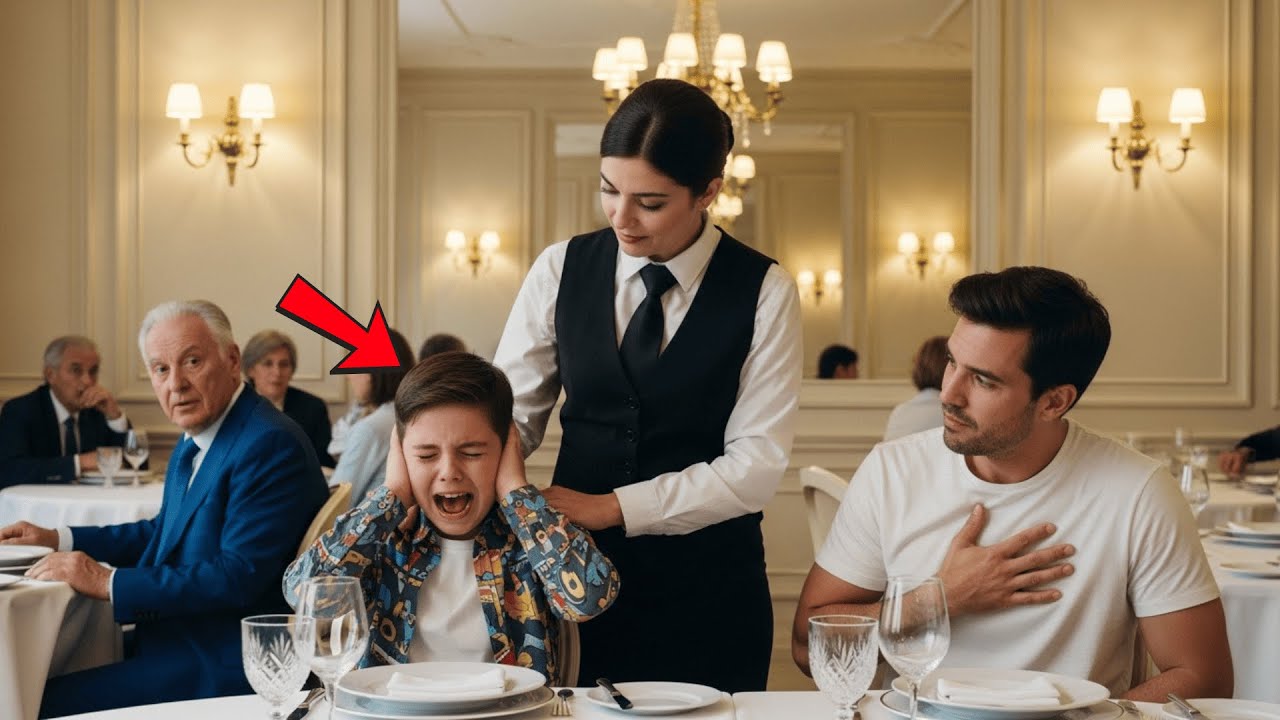 El Hijo Autista Del Millonario Gritaba En El Restaurante… Hasta Que Una Camarera Hizo Lo Impensable!