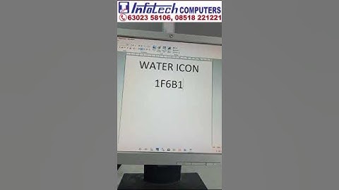 Create Water icon in  Word Document | Infotech Computers Bhagya Nagar Kurnool 6302358106 #training