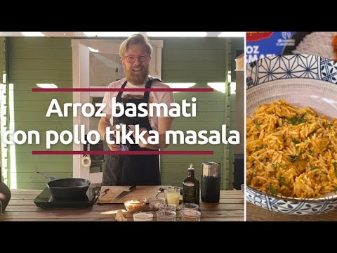 Arroz Basmati con pollo Tikka Massala