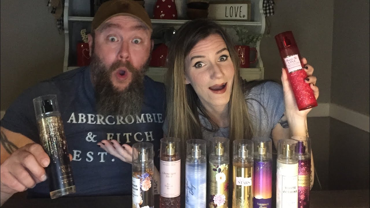 🤣My husband rates MY TOP 10 Bath and Body Works Fragrance mists😜 This was so funny 😂