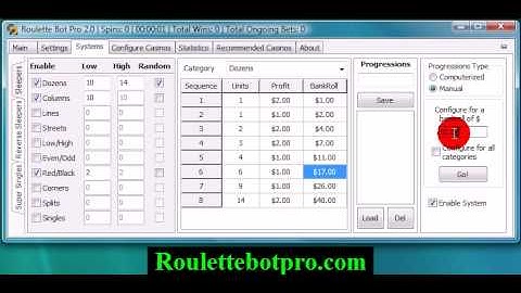 Roulette Bot Pro 2 - Systems Tab Overview Part 1