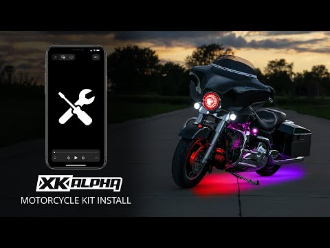 XKalpha Addressable RGB Motorcycle LED Underglow Light Kit Install Tips | XKGLOW