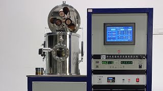 High-efficiency three-target automatic magnetron sputtering coater