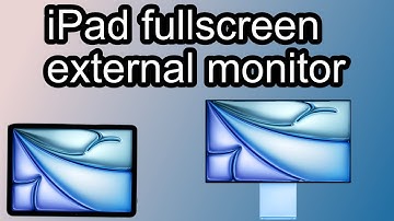 Hoe sluit je een iPad aan op een monitor in volledig scherm!