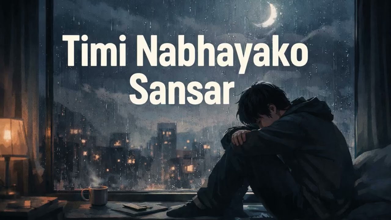 “Timi Nabhayako Sansar — Broken Nights & Silent Tears | Nepali Lofi Breakup Song”