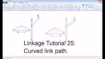 Linkage Tutorial 25|curved link path| mô phỏng cơ chế máy | vui ven toan