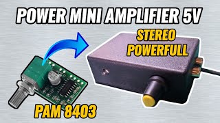 Cara Merakit Power Amplifier Mini 5 Volt PAM 8403 Sangat Simple & Mudah
