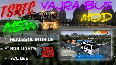 TSRTC NEW VAJRA BUS MOD LIVERY RELEASED ll THE BITTU GAMER ll BUSSID