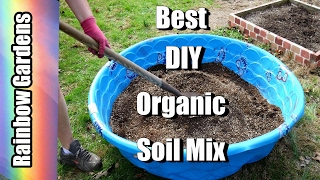 Diy The Best Organic Soil How To Make Square Foot Garden Soil Mix Mel S Mix Youtube