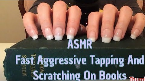 ASMR Fast Aggressive Tapping And Scratching On Books(No Talking After Intro)