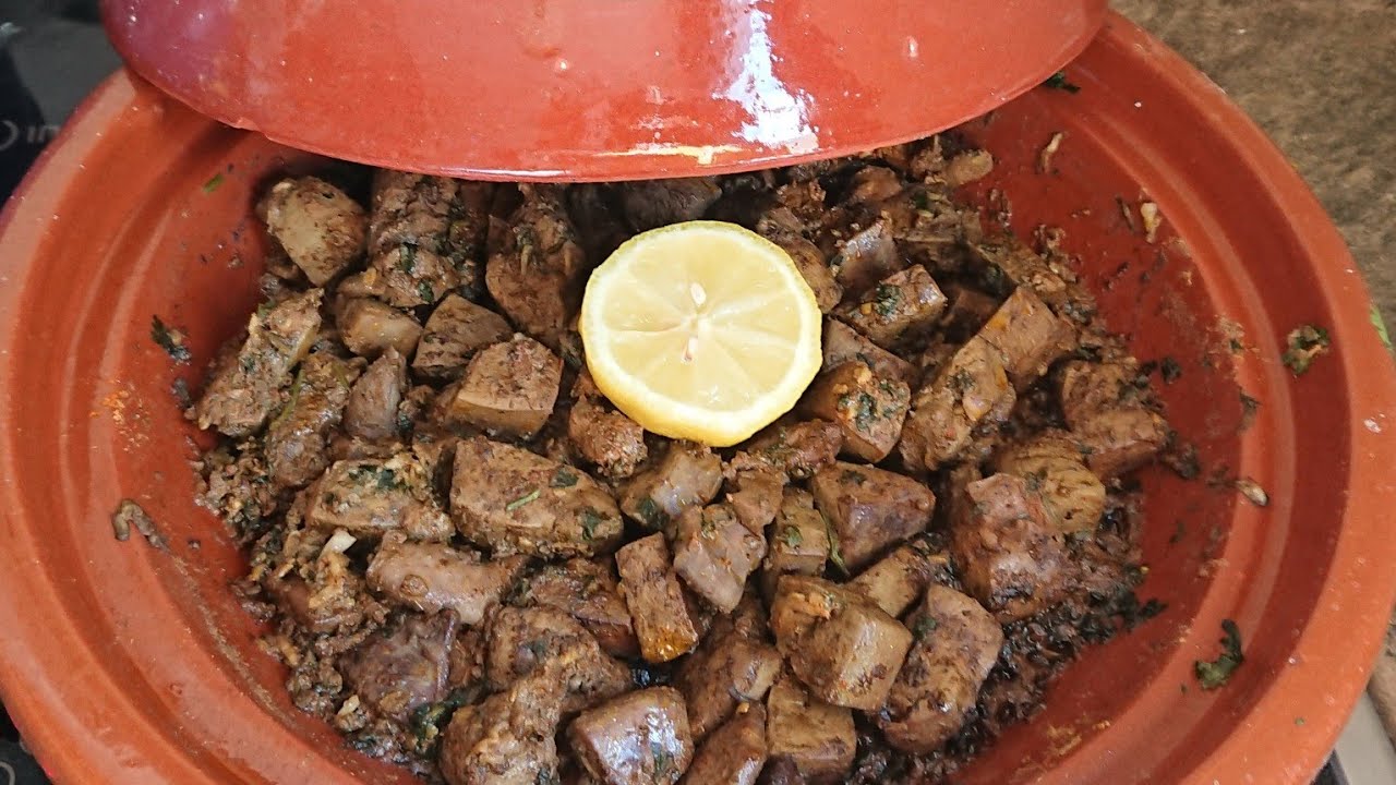 Tajin marroquí de higado de cordero