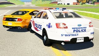 Realistic Police Chases #18 - BeamNG drive