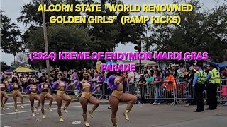 &quot;Ramp Kicks&quot; Alcorn State &quot;World Renowned Golden Girls&quot;🔥🔥(2024) Krewe of Endymion Mardi Gras Parade