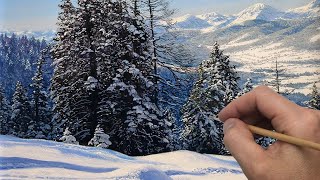 How to paint snow in mountains | Timelapse | Episode 191 screenshot 4