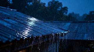 Stormy Rain & Thunder on the Metal Roof | Relaxing Natural Rain Sounds for Deep Sleep | White Noise