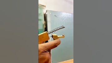 How to make spring powered toy gun #shortvideo #usa #bamboogun