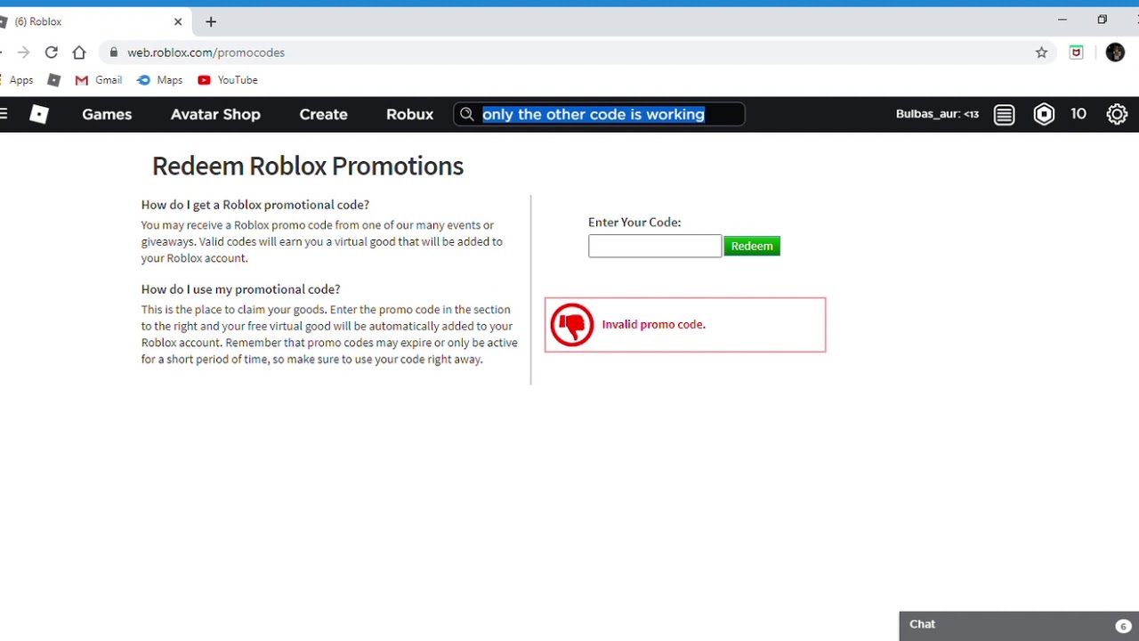 Roblox Promo Code Didn T Work Youtube - roblox avatar codes youtube