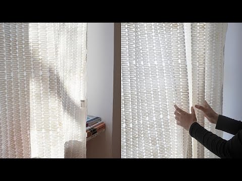 Temperature regulating curtain keeps rooms at 25°C