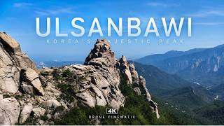 Ulsanbawi Rock, Korea Breathtaking Aerial Views from the East Sea 4K
