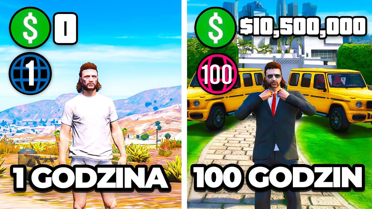 SPĘDZIŁEM 100 GODZIN na SERWERZE RP w GTA 5!