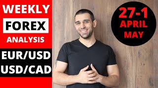Weekly Forex Analysis 27 April to 1 May, EURUSD, USDCAD
