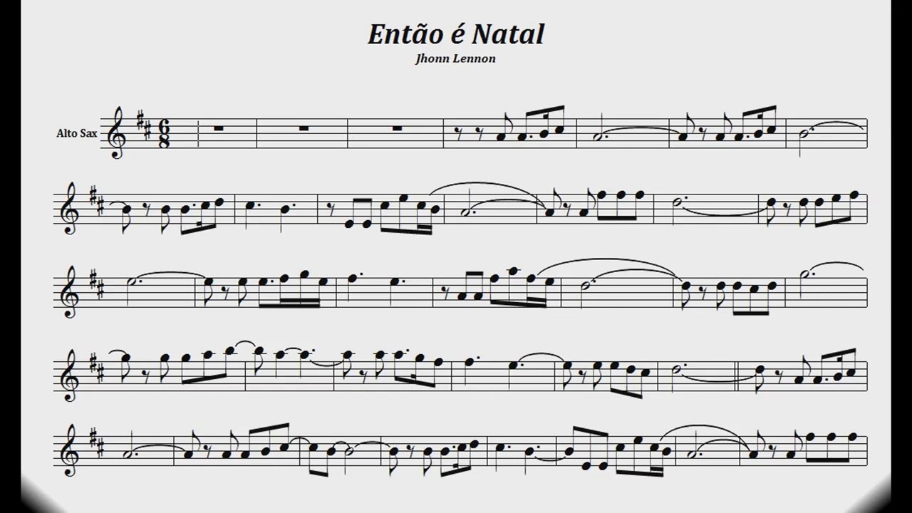 então e natal sax alto