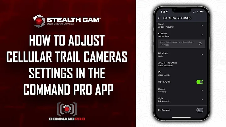 How to Adjust Your Cellular Trail Camera Settings with the Command Pro App