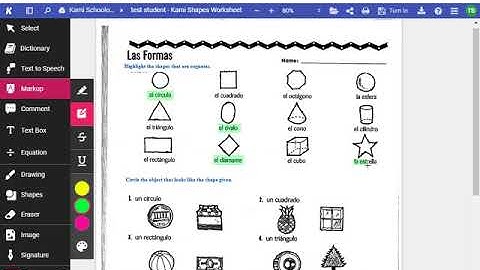 Submitting a Kami Assignment in Schoology