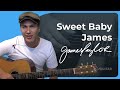 How to play sweet baby james on the guitar