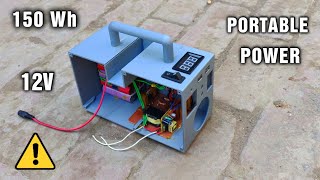 Make 12 Volt to 220V Portable Power Station from Old Laptop Battery by Mr Electron 40,221 views 1 year ago 10 minutes, 26 seconds