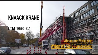 KNAACK KRANE LTM 1650-8.1 Abbau Turmdrehkran