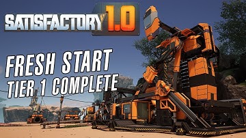 Satisfactory 1.0 Fresh Start - Completing all Tier 0 & 1 objectives! - EP1