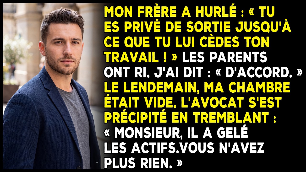 « Ce n’est pas ton argent, petit frère. » Mon frère a reposé son verre de vin à deux cents dollars sur la table en acajou, et toute la pièce s’est tue. Nous étions dans la maison coloniale du...