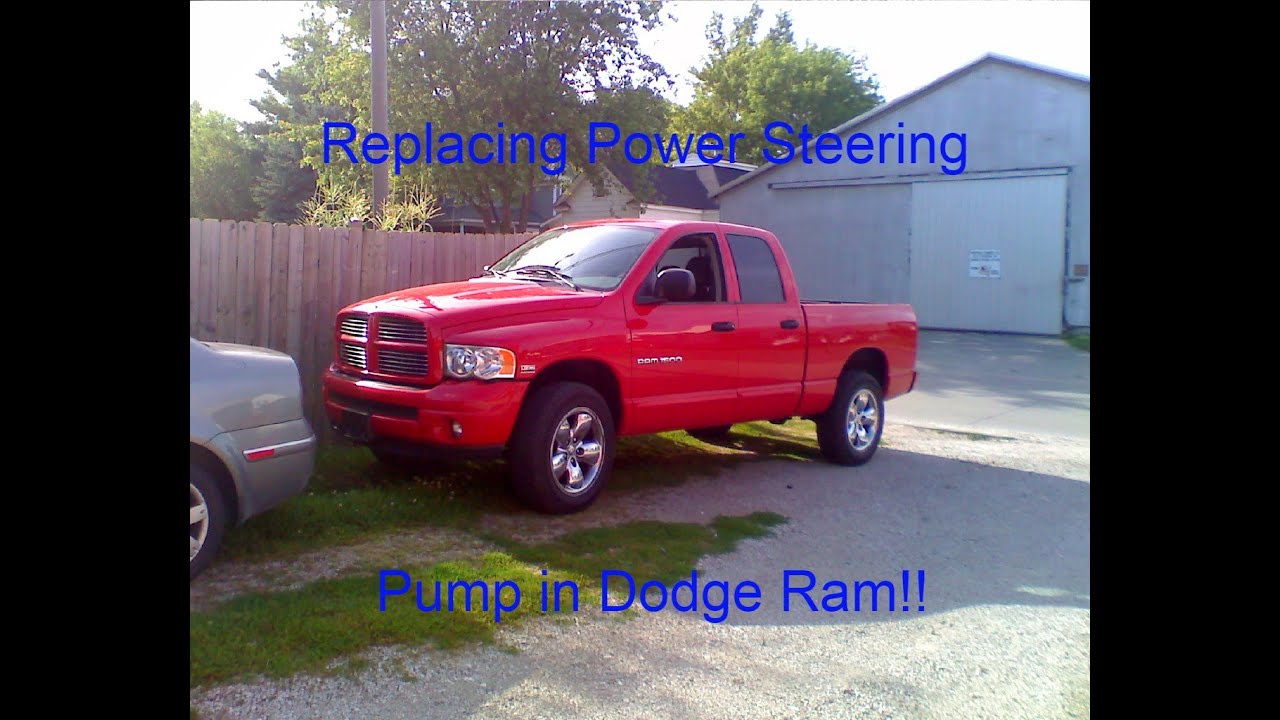 How to Replace Power Steering Pump in Dodge Ram! - YouTube