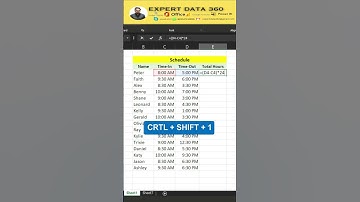 How to calculate Hours in Excel #shorts #short #youtubeshorts #trendingshorts #excel @excelmovies